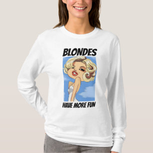 T-shirt LES BLONDES S'AMUSENT PLUS Tee-shirts Rétro