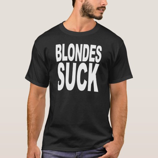T-shirt Les blondes sucent (Devant)