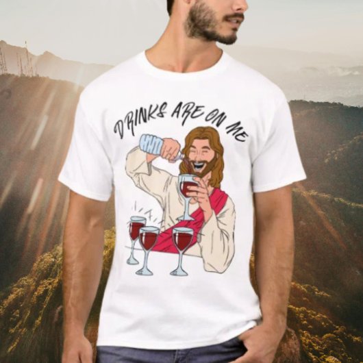 T-shirt Les Boissons Sont Sur Moi