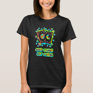 T-shirt Les bonnes choses viennent Tarot Card Sun Moon