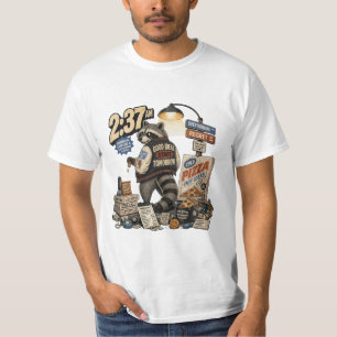 T-shirt Les bonnes idées commencent demain Raton laveur dr