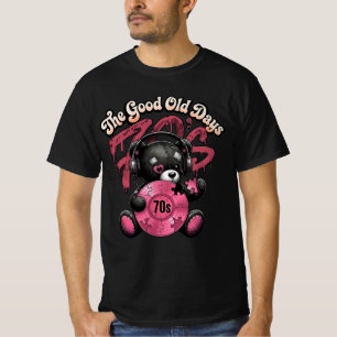 T-shirt Les bons vieux jours Ours en peluche 70s Puzzle Vi