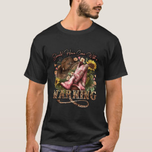 T-shirt Les Bottes De Fille De Tournesol Auraient Dû Être