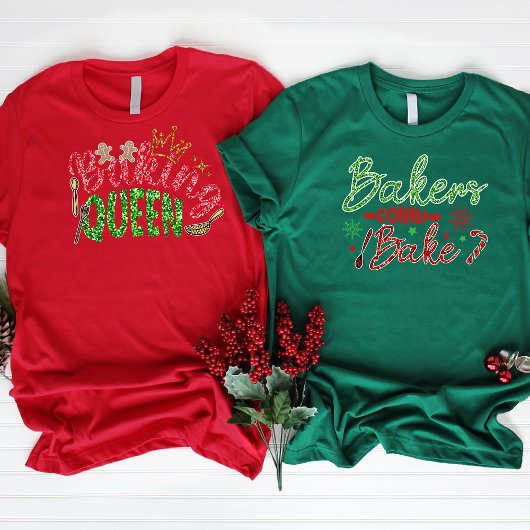 T-shirt Les boulangers vont cuire Parties scintillant pers