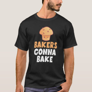 T-shirt Les boulangers vont cuire Snack gâteau de cuisson