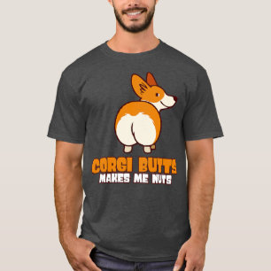 T-shirt Les Boutons De Corgi Me Font Nourrir