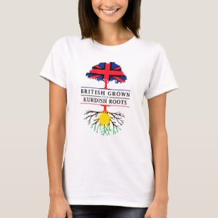 T-shirt Les Britanniques Cultivent Avec Des Racines Kurdes