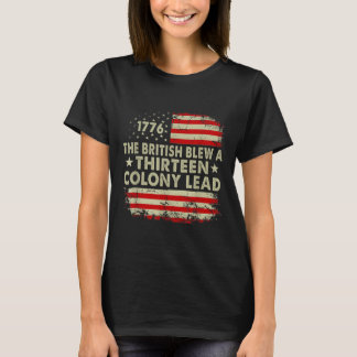 T-shirt Les Britanniques Ont Perdu Une Avance De 13 Coloni