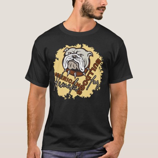 T-shirt Les bulldogs américains pour kamala (Devant)