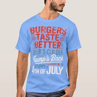 T-shirt Les burgers ont meilleur goût, la bière est plus f
