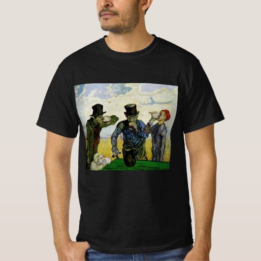 T-shirt Les buveurs de Vincent van Gogh (Devant)