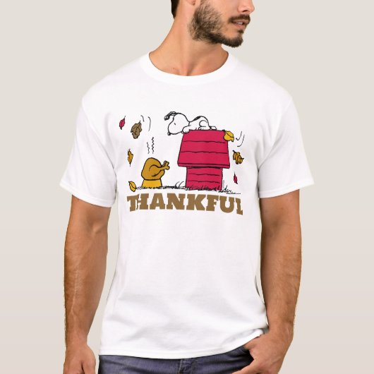 T-shirt Les cacahuètes| Snoopy Be Thankor (Devant)