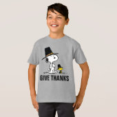 T-shirt Les cacahuètes| Snoopy & Woodstock Pilgrie (Devant entier)