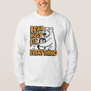 T-shirt Les câlins d'ours polaire arrangent tout
