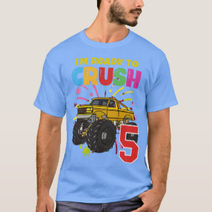 T-shirt Les camions de monstre jaune sont ma confiture 5e