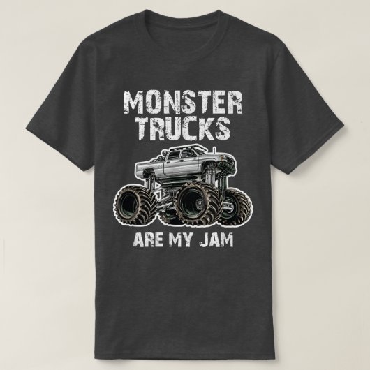 T-shirt LES CAMIONS DE MONSTRE SONT MON JAM; Big Lifted Gr (Design devant)