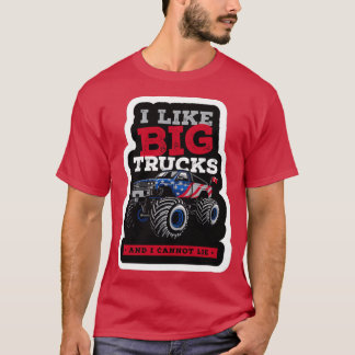 T-shirt Les Camions Monster Drôle Sont Mon Cool Monster Tr
