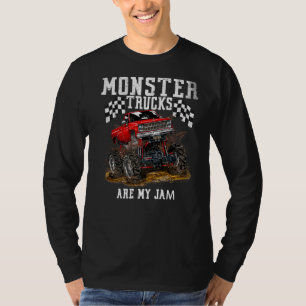 T-shirt Les Camions Monster Sont Ma Confiture Pour Jeunes