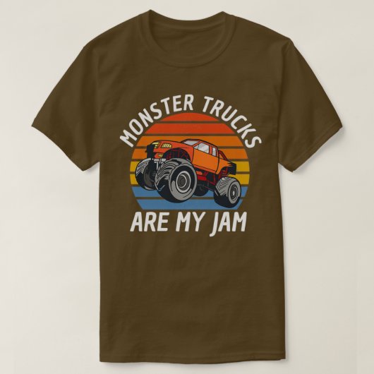 T-shirt Les Camions Monster Sont Mes Jam Big Wheels 3 (Design devant)