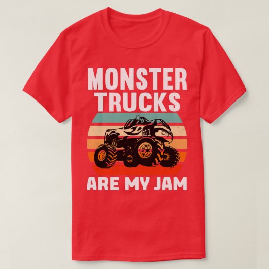 T-shirt Les Camions Monster sont mon Cool de jambe Monster (Design devant)