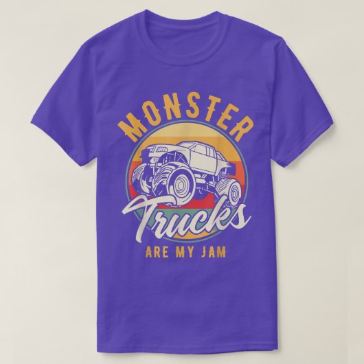 T-shirt Les Camions Monster Sont Mon Embouteillage Pour Un (Design devant)