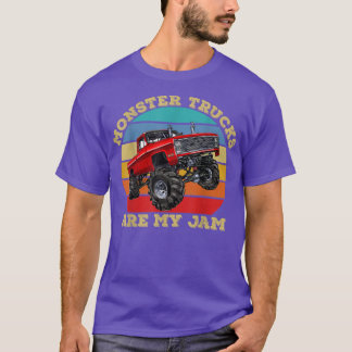 T-shirt Les Camions Monster vintages Sont Mes Jam Retro Su