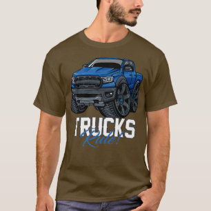 T-shirt Les camions règnent sur l'amour des camions