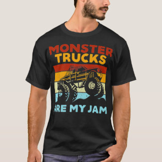 T-shirt Les Camions Retro vintages Sont Mon Monstre Jam Tr