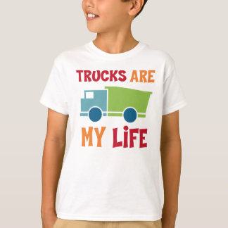 T-shirt Les Camions Sont Ma Chemise De Vie