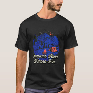 T-shirt Les campeurs ont plus de plaisir à camper avec des
