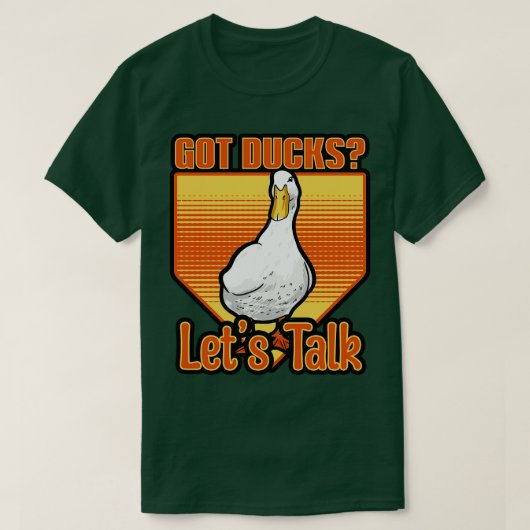 T-shirt Les canards ont des canards, parlons. (Design devant)