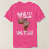 T-shirt Les Capybara Sont Super Donc Im Capibara Funny H (Design devant)