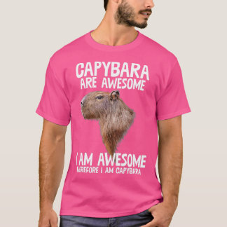 T-shirt Les Capybara Sont Super Donc Im Capibara Funny H