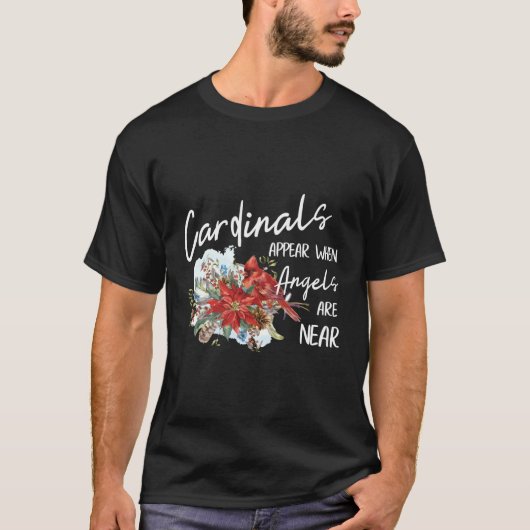 T-shirt Les Cardinaux Rouges Apparaissent Quand Les Anges (Devant)