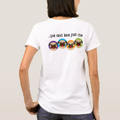 T-shirt Les carlins Sont Comme Des Puces De Pomme De Terre (Dos)