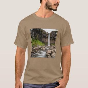 T-shirt Les cascades Cascade de Svartifoss, Islande du S