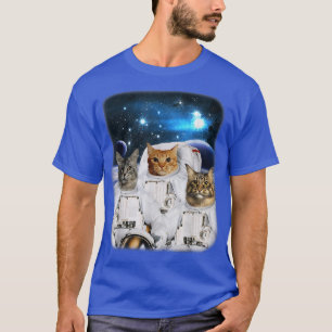 T-shirt Les Catronautes Astronaut De Chat Spatial Avec Têt