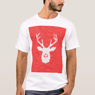 T-shirt Les cerfs communs silhouettent dans le Knit de