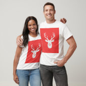 T-shirt Les cerfs communs silhouettent dans le Knit de (Unisexe)