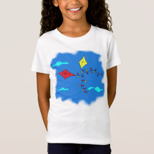 T-Shirt Les cerfs-volants dans le ciel bleu