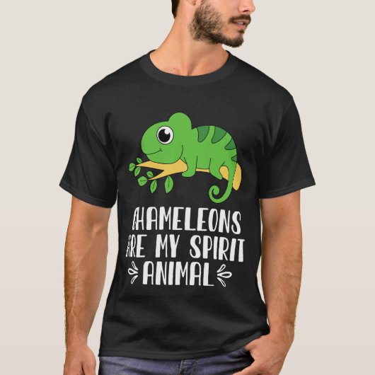 T-shirt Les chameleons sont mon esprit animal (Devant)