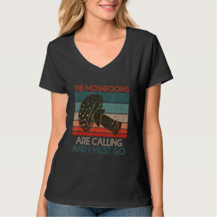 T-shirt Les Champignons Appelent Et Je Dois Aller Mignonne