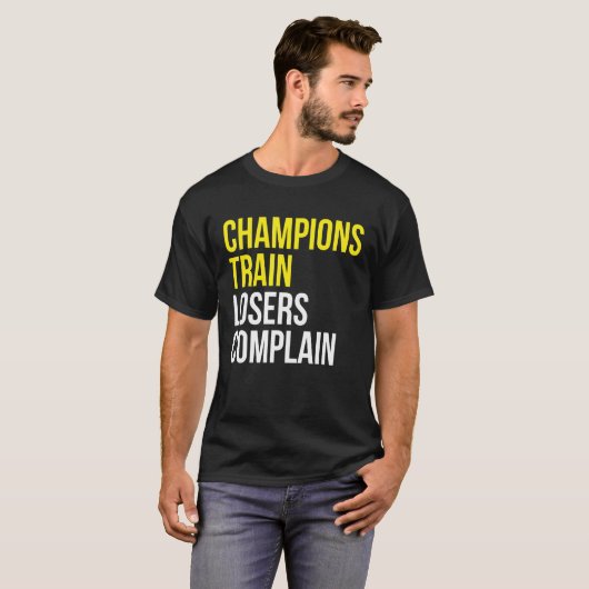 T-shirt Les champions des perdants se plaignent de l'entra (Devant entier)