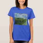 T-shirt Les champs de blé vert par Vincent van Gogh (Devant)