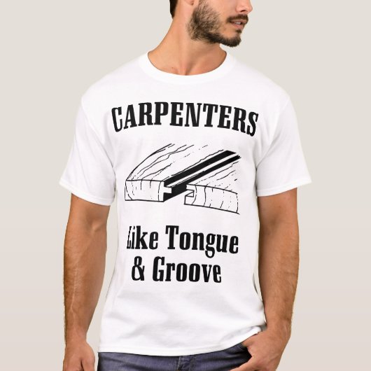 T-shirt les charpentiers aiment la langue et le (Devant)