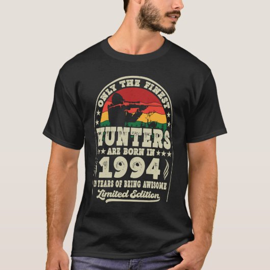 T-shirt Les Chasseurs Les Plus Beaux Sont Nés En 1994 Chas (Devant)