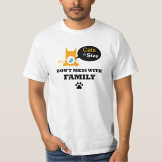T-shirt Les chats à rester ne salissent pas avec le
