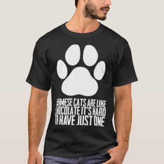 T-shirt Les chats birmans sont comme le chocolat c'est dif