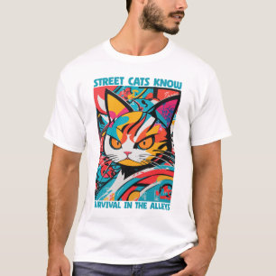 T-shirt Les chats de rue survivent