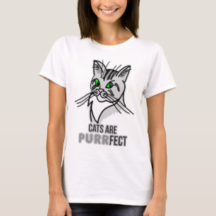 T-shirt Les chats drôles sont parfaits